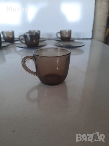 Сервиз за кафе от дуралекс DURALEX , снимка 4 - Сервизи - 52804066