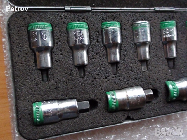 HEYCO No.50-31 - MADE IN GERMANY - 1/2" ПРОФЕСИОНАЛЕН ВИСОКОКАЧЕСТВЕН Комплект- 9 броя Инбуси 5-17mm, снимка 3 - Гедорета - 52633960