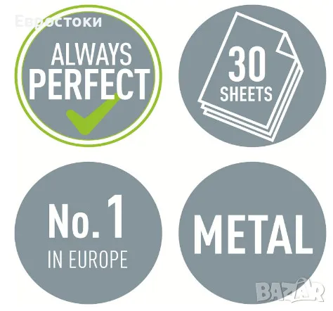 Перфоратор Leitz NeXXt Style Office перфоратор за 30 листа, метал, цвят: черно, снимка 2 - Ученически пособия, канцеларски материали - 47781130