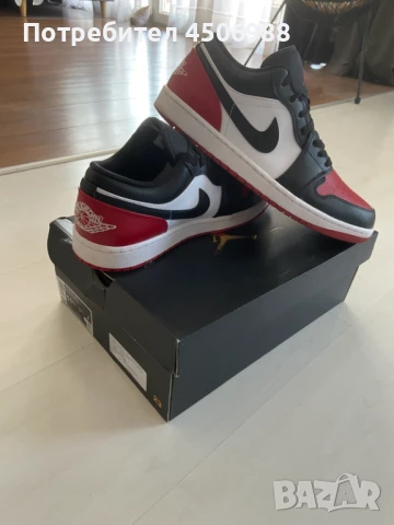 Маратонки NIKE AIR JORDAN 1 LOW, снимка 4 - Маратонки - 50710088