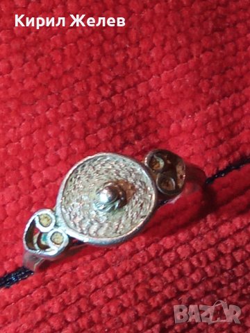 СТАРИНЕН МАЙСТОРСКА ИЗРАБОТКА СРЕБЪРЕН ПРЪСТЕН 19363, снимка 10 - Антикварни и старинни предмети - 31543717