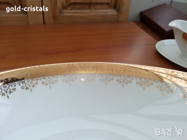 Луксозен сервиз за хранене Чехословакия, снимка 6 - Антикварни и старинни предмети - 36086199