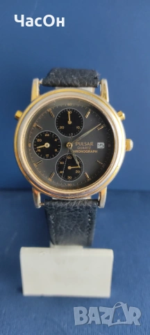 PULSAR Quartz Hronograph , запазен, оригинален, снимка 2 - Мъжки - 53336051
