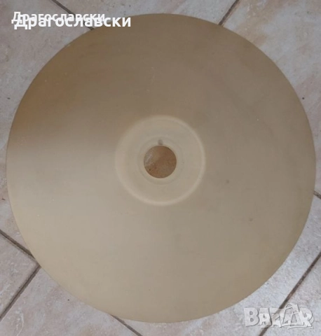 Разни абажури, стъклени и други: абажур от метал, стар, абажури, метал, стъкло, снимка 14 - Други - 42511729