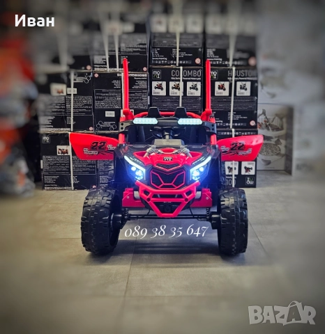 ТОП ЦЕНА!НОВО!Акумулаторен джип Kansas RED с 24V батерия,меки гуми,4x4, снимка 5 - Коли, камиони, мотори, писти - 51706943