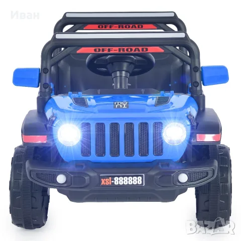 ТОП ЦЕНА!НОВО!Акумулаторен джип Tango BLUE с 12 V батерия,USB,Функция люлеене, снимка 3 - Детски велосипеди, триколки и коли - 55894018