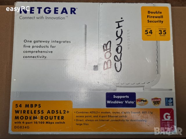 Продавам NETGEAR ADSL2+ Modem Router DG834G, снимка 2 - Рутери - 41144211