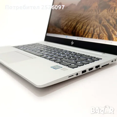 HP EliteBook 840 G6/14” IPS Touch/i5-8265U/16GB DDR4/256GB NVMe/Подсветка, снимка 6 - Лаптопи за работа - 56115391