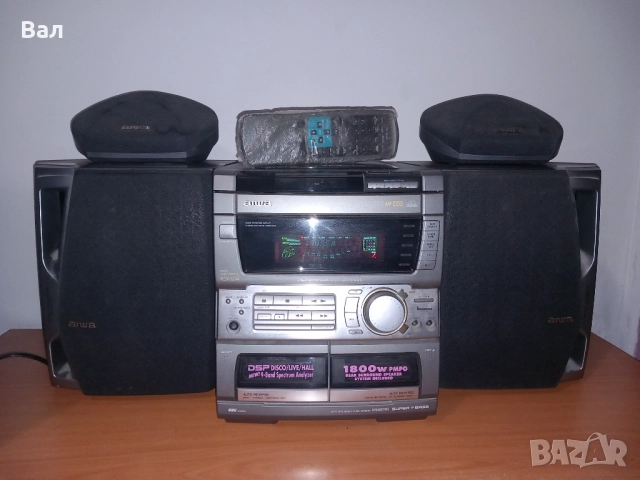  Качествена аудио система AIWA CX-NS74HR – като нова, снимка 2 - Аудиосистеми - 52023099