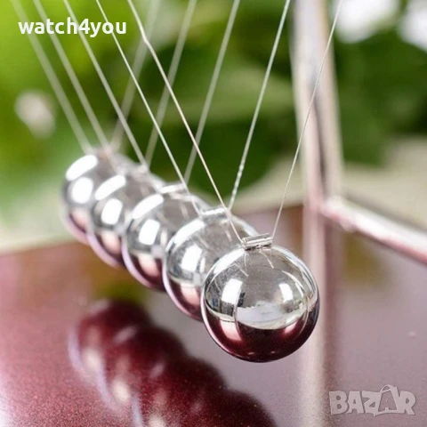 НОВА ЛЮЛКА НА НЮТОН.БЛЪСКАЩИ ТОПЧЕТА.ПЕРПЕТУУМ МОБИЛЕ.ЛЮЛКАТА НА НЮТОН.МАХАЛОТО НА НЮТОН NEWTON ТОП, снимка 3 - Други - 48240369