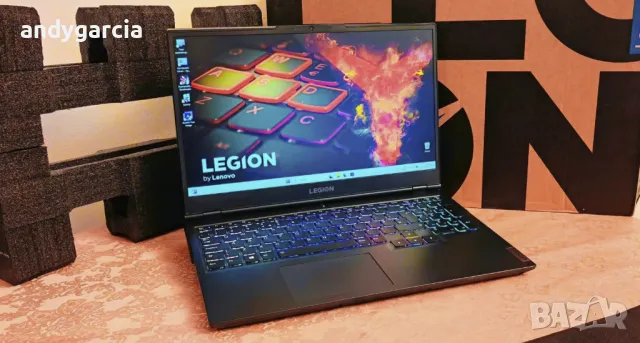 Lenovo Legion 5/NVidia RTX 3070 8GB/AMD Ryzen 7-5800H/16GB RAM/512GB SSD NVMe/15.6 FullHD IPS 165hz, снимка 2 - Лаптопи за игри - 47591923