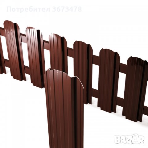 Метални профили (летви) за ограда, Цвят КАФЯВ/АНТРАЦИТ, 75 см, снимка 10 - Огради и мрежи - 40073228