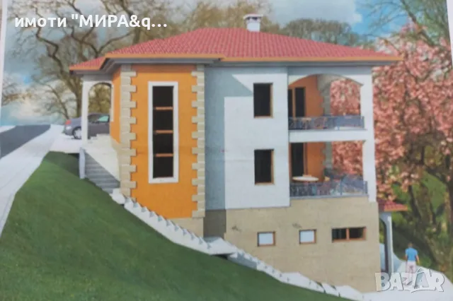 парцел с проект за двуетажна къща – с. Минерални бани, обл. Хасково