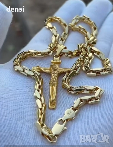 Ланец медицинско злато 18 к