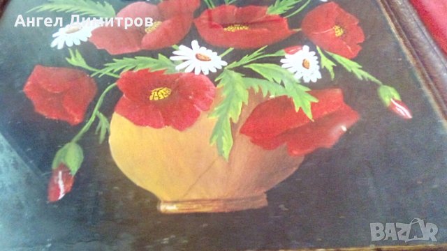 Стара картина смесена техника , снимка 5 - Картини - 41470634