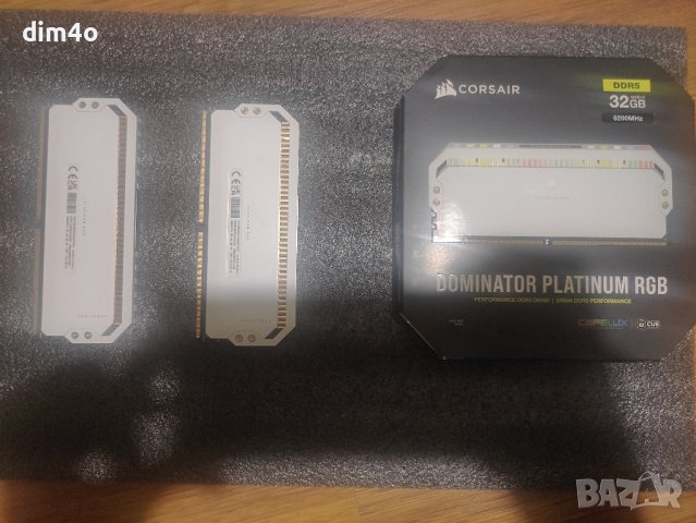 32Gb DDR5 6200MHZ DOMINATOR PLATINUM RGB CORSAIR cas 36-39-39-76, снимка 1 - RAM памет - 42501284