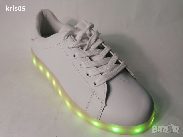 Юношески маратонки светеще с USB.ЗАРЯДНО, снимка 3 - Маратонки - 41320025