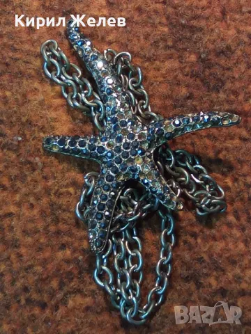 СТАР ЗЛАТИСТ АРТ МЕДАЛЬОН МОРСКА ЗВЕЗДА с ВЕРИЖКА КОЛИЕ 39693, снимка 10 - Колиета, медальони, синджири - 47111426