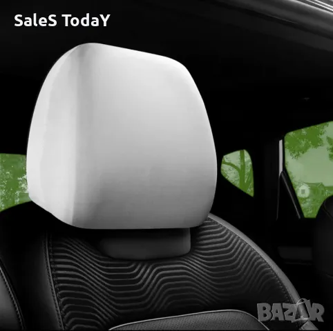 Калъф за подглавник в бял цвят, 2бр в комплект