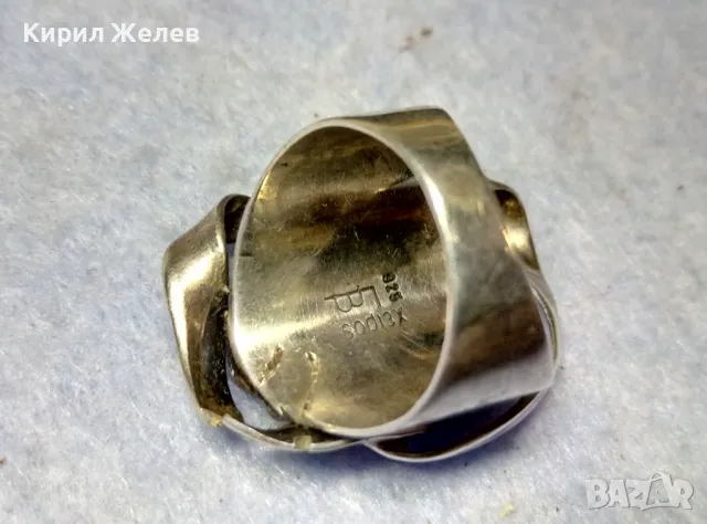 XEIPOS Бутиков АР НУВО СЕДЕФЕН СРЕБЪРЕН ПРЪСТЕН СРЕБРО 925 с КРАЛСКИ СЕДЕФ ЮВЕЛИРНА ИЗРАБОТКА 49106, снимка 14 - Пръстени - 49427751