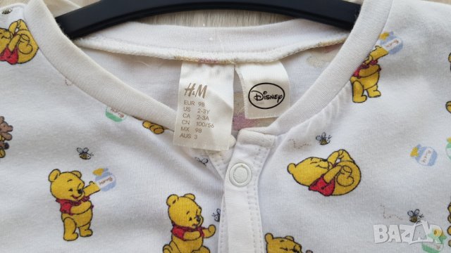 Ромпър Мечо Пух H&M 2-3 години, снимка 2 - Детско бельо и бански  - 41893344