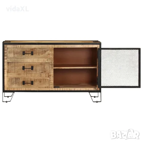 vidaXL Бюфет, 100x31x60 см, грубо мангово дърво масив, снимка 2 - Бюфети - 56146549