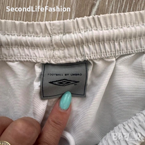 Мъжки спортен панталон Umbro 3/4, размер L бял винтидж спортен, снимка 5 - Панталони - 53219378