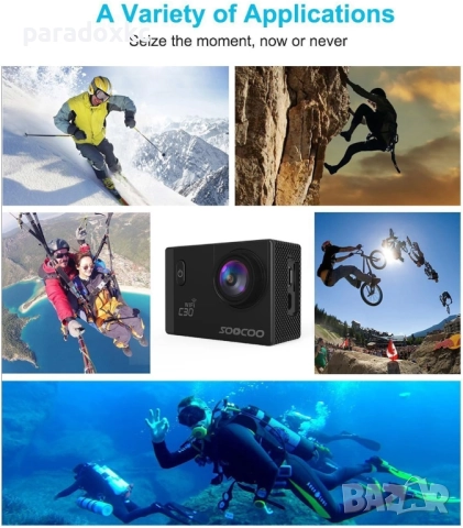 Екшън Камера SOOCOO C30R 4K WiFi, снимка 7 - Камери - 52369673