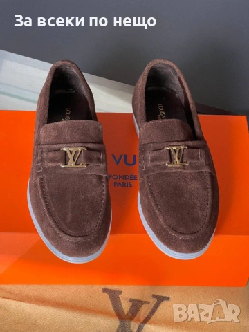 Louis Vuitton Мъжки Ежедневни Обувки Естествена кожа Луис Витон - Налични Различни Цветове Код E1278, снимка 5 - Ежедневни обувки - 53756265