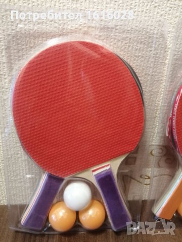 Комплект за тенис на маса, Хилки 2 броя,Топчета 3 броя, снимка 6 - Тенис - 42541460