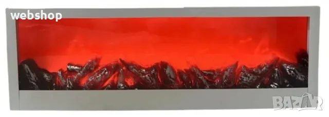 LED Декоративна електрическа камина с ефект на пламък , снимка 3 - Лед осветление - 47981150