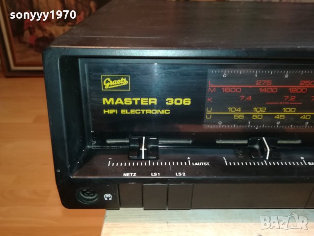 GRAETZ MASTER 306-MADE IN WEST GERMANY 0711211142, снимка 10 - Ресийвъри, усилватели, смесителни пултове - 34721976