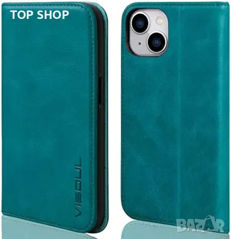 Нов калъф кейс за телефон от естествена кожа iPhone 14 Защита Айфон