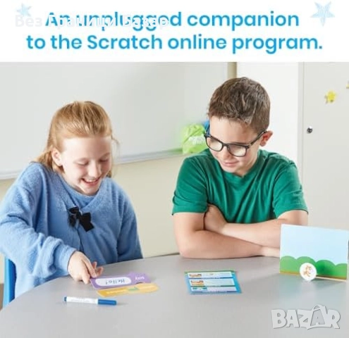 Нов Комплект за програмиране Scratch за деца 8+ – 87 части, 16 задачи, снимка 3 - Образователни игри - 51680831
