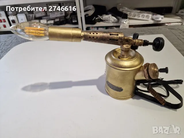 Настолна лампа - уникат!, снимка 5 - Антикварни и старинни предмети - 49794553