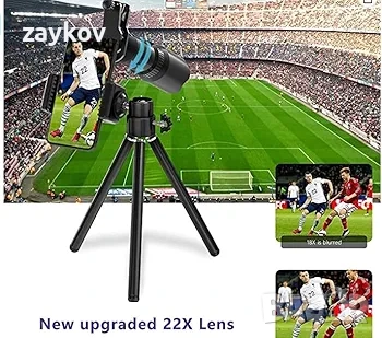 Комплект обективи за телефон Selvim 4 в 1, 22x телеобектив, 235° обектив , снимка 2 - Друга електроника - 52333601