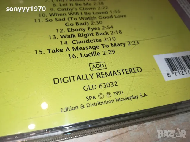 EVERLY BROTHERS-ORIGINAL CD-ВНОС GERMANY 280225111817, снимка 15 - CD дискове - 49311257