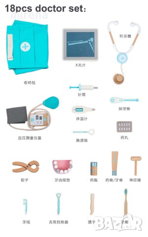 Дървена играчка за деца Стоматолог , снимка 4 - Образователни игри - 40349086