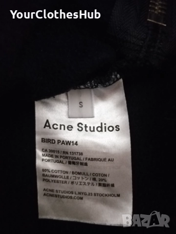 Acne Studios S size Дамски суитшърт BIRD FL, снимка 5 - Суичъри - 52948187