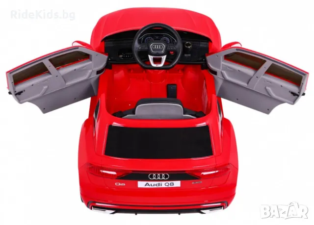 Audi Q8 12V – Детски акумулаторен джип, Червен, EVA гуми, снимка 12 - Детски велосипеди, триколки и коли - 50422688