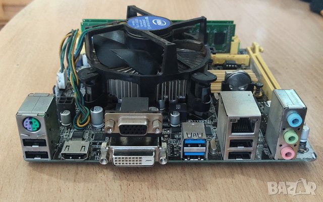 Компютърни компоненти комплект ASUS H81I + Intel Celeron + 8GB DDR4 + FAN КОМПЮТЪР, снимка 2 - За дома - 41887268