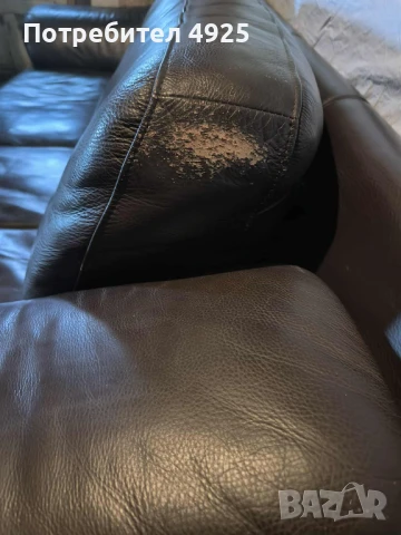 Кожен диван (100% естествена кожа), снимка 6 - Дивани и мека мебел - 51059381