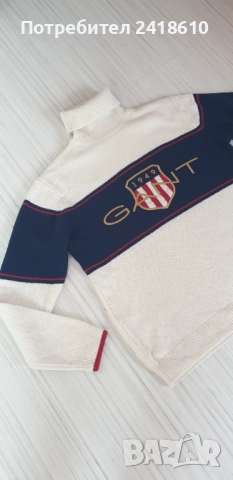 Gant  Wool Knit Turtleneck Mens Size 2XL НОВО! ОРИГИНАЛ! Мъжко Вълнено Поло - Пуловер!, снимка 7 - Пуловери - 52399828