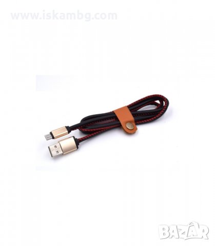 ЛУКСОЗЕН, КОЖЕН USB КАБЕЛ ЗА ЗАРЕЖДАНЕ НА ТЕЛЕФОН, 1 М. - код 1987, снимка 4 - USB кабели - 33966661