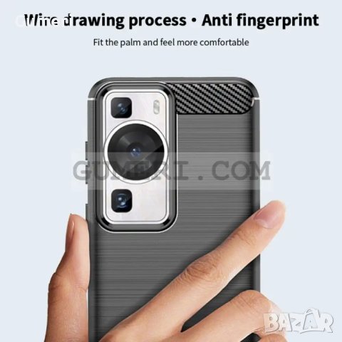 Гръб "Карбон Шарк" за Huawei P60 Pro, снимка 9 - Калъфи, кейсове - 41378672
