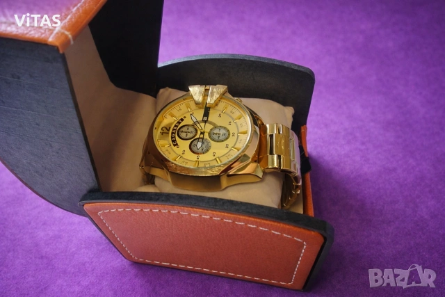 Мъжки часовник Cagarny/ Инспириран от Diesel Mega Chief, снимка 3 - Мъжки - 53487745