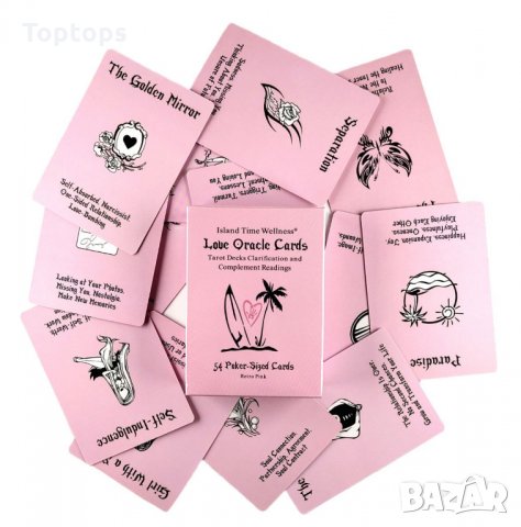 Любовен оракул,54 карти: Island Wellness Love Oracle Cards в три цвята, снимка 9 - Карти за игра - 34704886