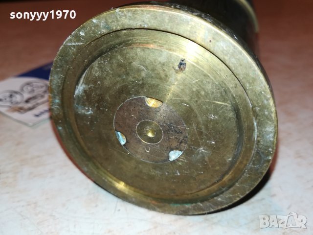 снаряд-немски-30см ваза мед/месинг 2810211801, снимка 16 - Антикварни и старинни предмети - 34614435