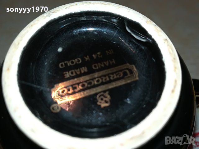 terracotto-hand made 24k gold чаши за кафе-2БР M0306232047, снимка 15 - Колекции - 40939309