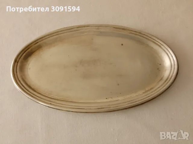  Италиански  сребърен Поднос проба 800 , снимка 2 - Антикварни и старинни предмети - 49227278